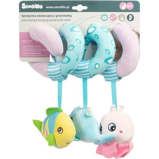 Hračka na postýlku spirála Sensillo Chobotnička