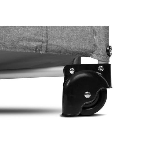 Dětská cestovní postýlka CARETERO ESTI se stahovací bočnicí graphíte