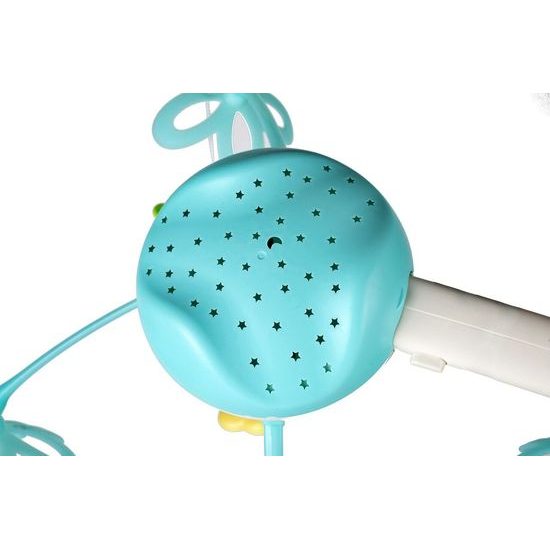 ROZBALENO Kolotoč nad postýlku s projektorem a dálkovým ovládáním Night Bell modrý