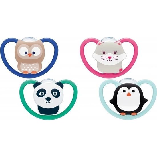 Nuk Dudlík silikonový Space 6-18m, 2ks