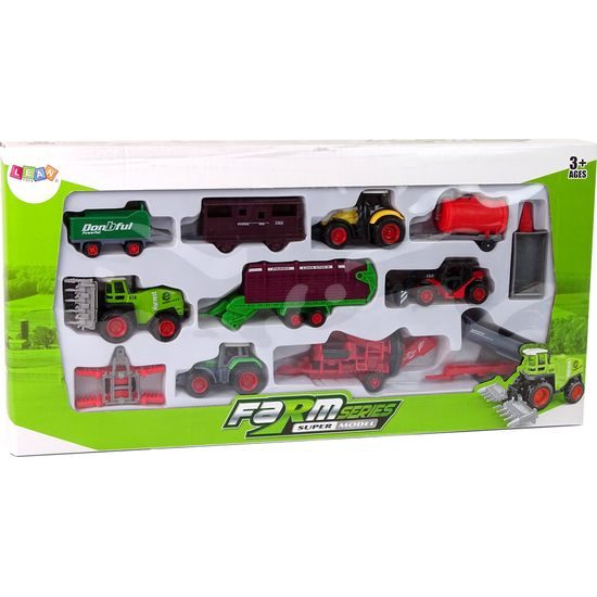 Velká sada zemědělských vozidel 12ks