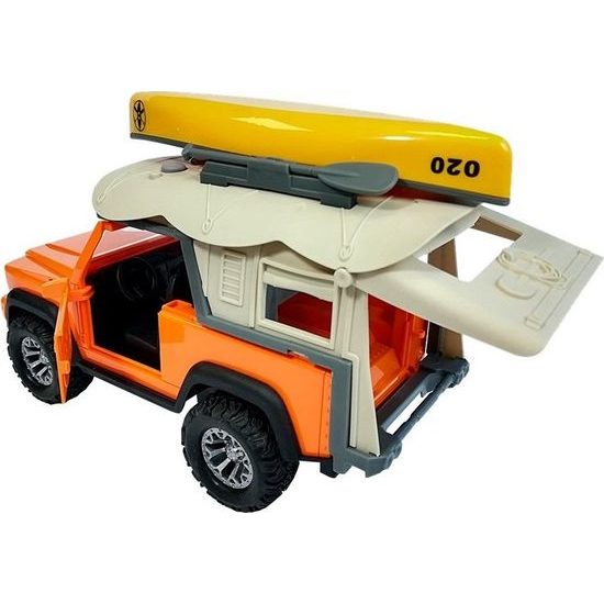 Auto Jeep ke kempování - oranžové