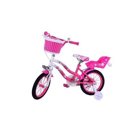 Dětské kolo Volare Lovely růžovo-bílé 14"