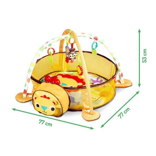 Ecotoys hrací deka s 30 míčky Lvíček