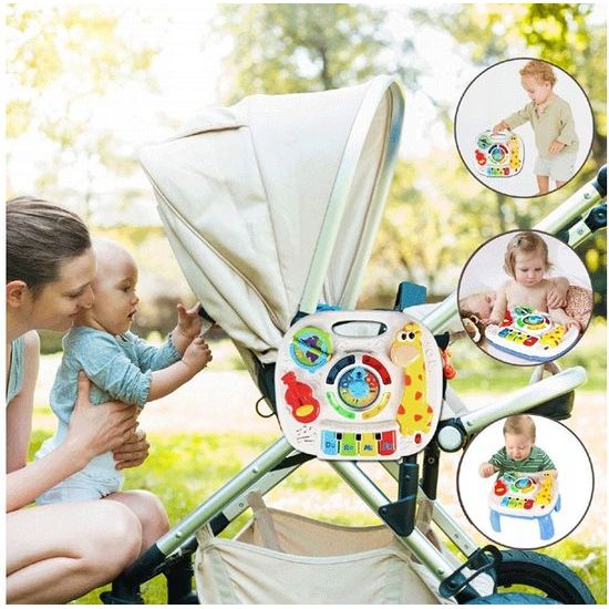 Doris edukační stoleček s piankem a zvuky 2v1