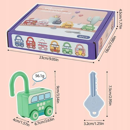 Dětská senzorická Montessori hra Najdi klíček