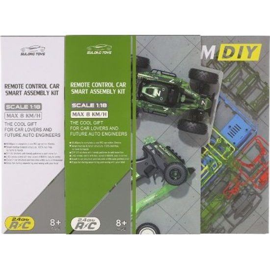 Auto RC buggy zelené na baterie - stavebnice