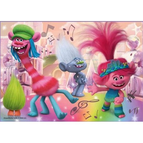 TREFL Puzzle Trollové Barevné dobrodružství 4v1
