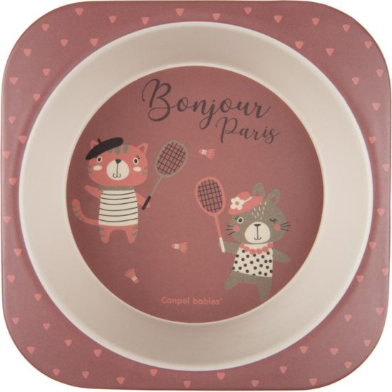 CANPOL babies Sada nádobí BONJOUR PARIS 5ks červená