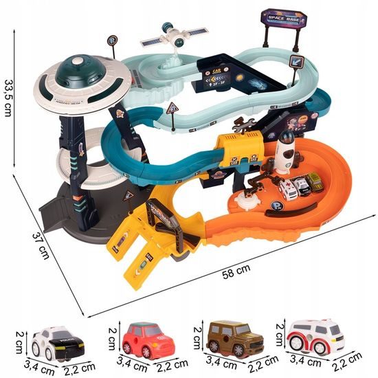 Kosmická stanice s dráhou, světly a zvuky Orbit Base