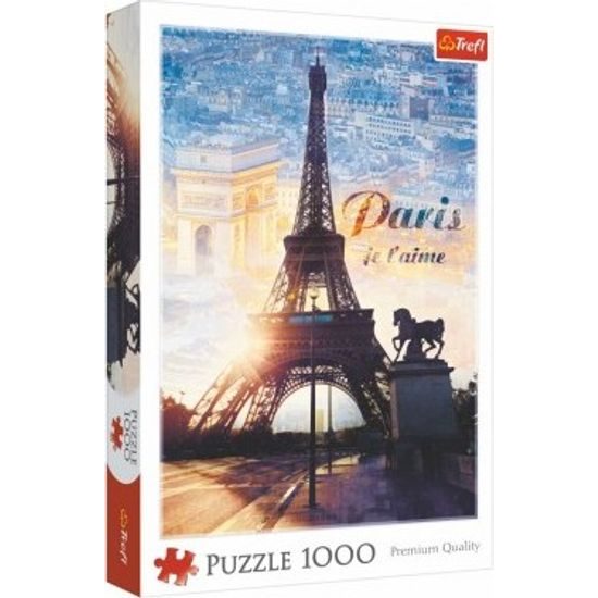 Puzzle Paříž o soumraku 1000 dílků