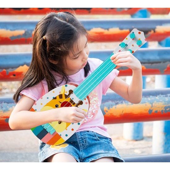 Dětská kytara se žirafou 36 cm