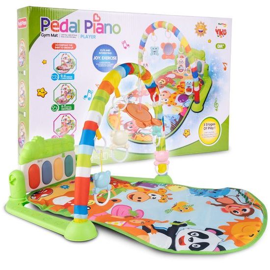 Dětská hrací deka s piankem Pedal Piano - zelená
