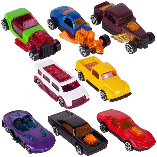 Odtahové auto s 8 autíčky a skluzavkou Heavy Truck modré