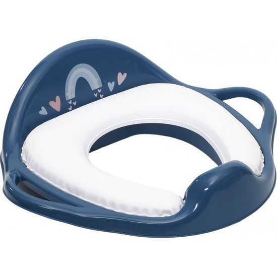 Dětské sedátko na WC měkké METEO modré