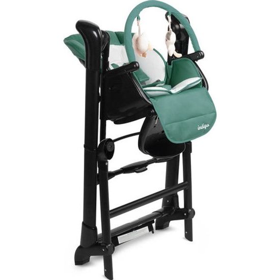 Kojenecké houpací křeslo Indigo black green