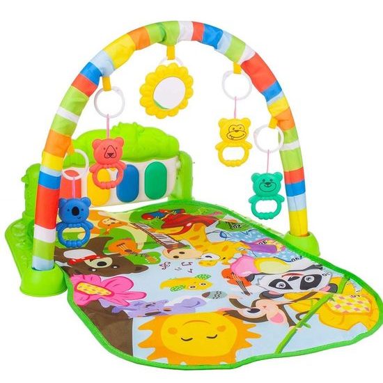 Hrací deka s piankem Sluníčko zelená