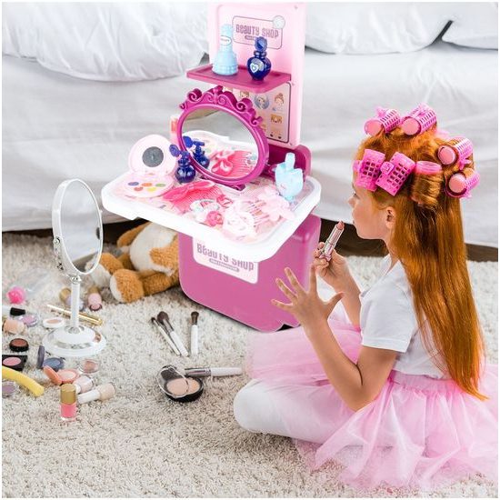Dětský salón krásy v kufříčku Beauty Shop