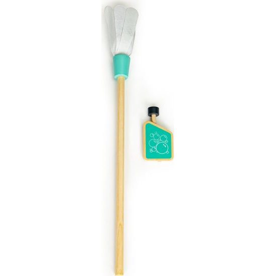 Ecotoys dřevěný úklidový vozík s vysavačem