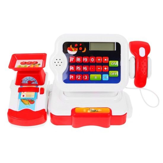 Dětská elektronická pokladna s kalkulačkou Funny Cashier