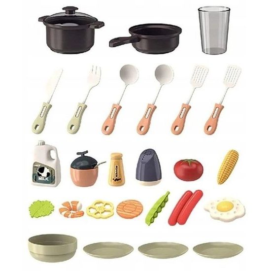 Doris dětská mini kuchyňka se zvuky a tekoucí vodou Fashion Kitchen - růžová