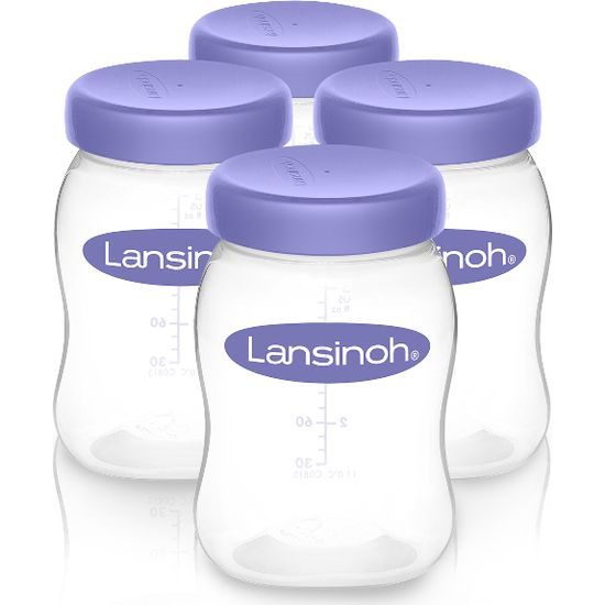 LANSINOH LÁHVE NA SKLADOVÁNÍ POTRAVIN (4 KS)