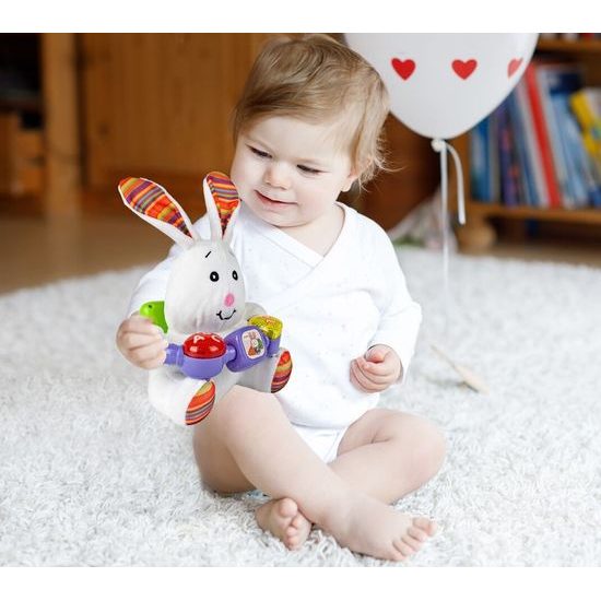 Interaktivní plyšový králíček na baterie Baby Rabbit
