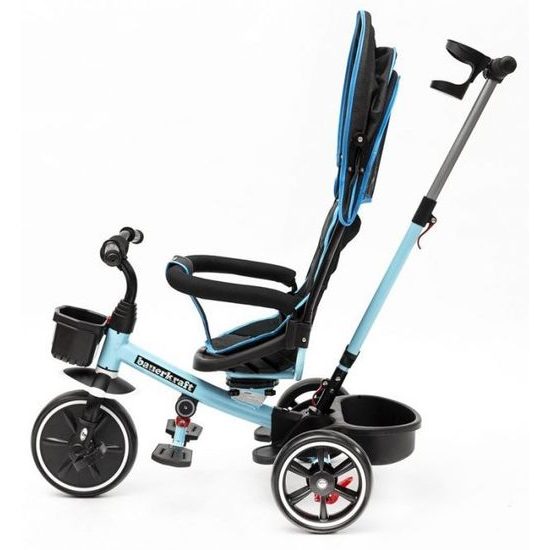 Ecotoys dětská tříkolka s otočným sedadlem X360 světle modrá