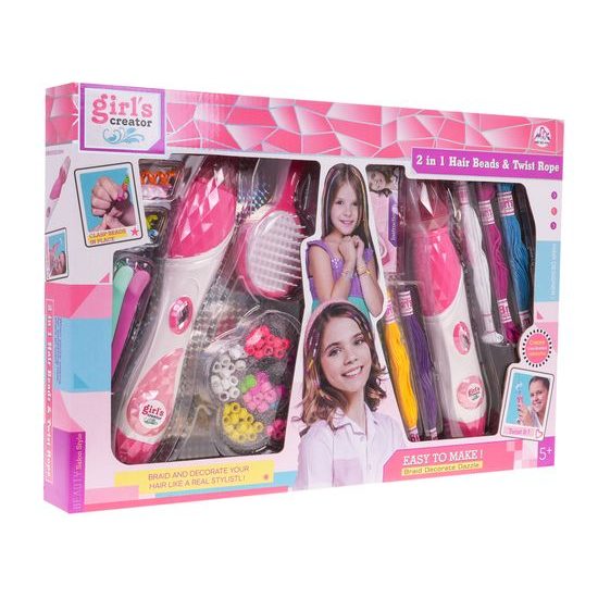 Dětská sada na výrobu copánků s příslušenstvím Hair Braider
