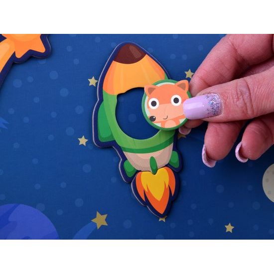 Magnetické puzzle vesmír a ufo 50 dílků