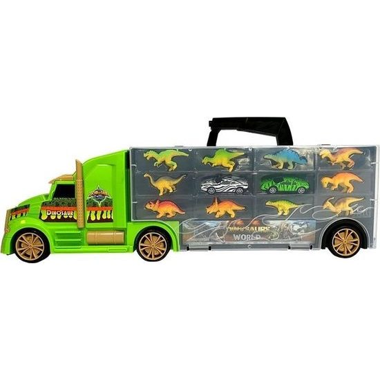 Kamionový transportér s dinosaury