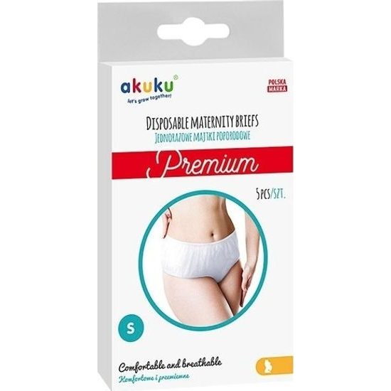 Jednorázové poporodní kalhotky Akuku PREMIUM vel. S 5ks