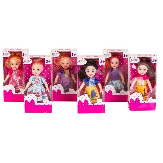 Doris sada 6 panenek 12 cm Happy Dolls
