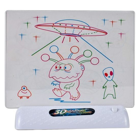 Kreslící LED tabulka s 3D brýlemi Magic Board