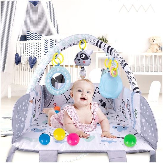 Hrací deka 3v1 se 20 míčky Zajíček