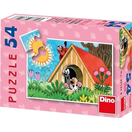 Minipuzzle Krtek 8 druhů 54 dílků