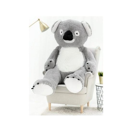 Plyšový medvěd Koala 160 cm šedá