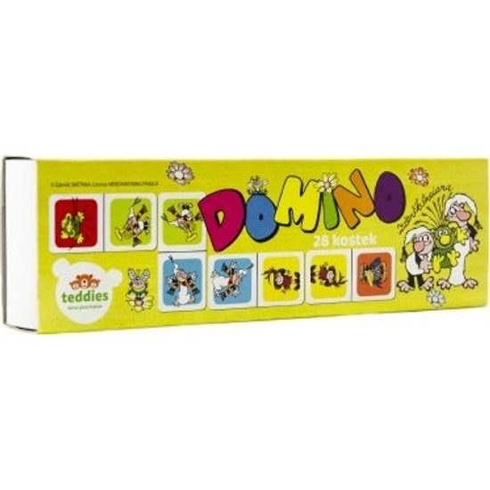 Domino Pojď s námi do pohádky 28ks společenská hra