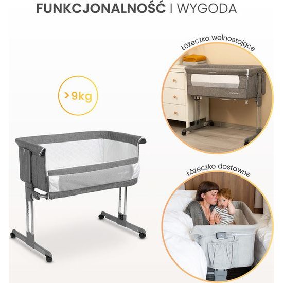 Dětská postýlka Sleep2gether graphite