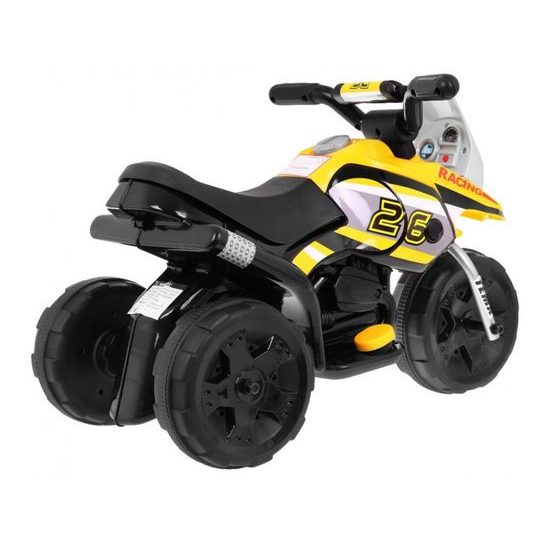 Majlo Toys dětská elektrická minitříkolka Sport Trike černo- žlutá