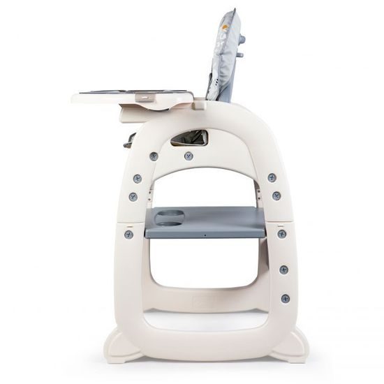 ROZBALENO Ecotoys jídelní židlička 2v1 Myška šedá