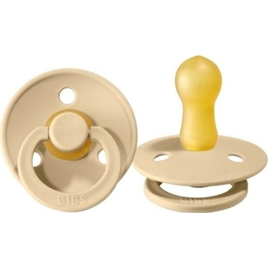 BIBS Dudlík z přírodního kaučuku 0m+ 1ks, vanilkový