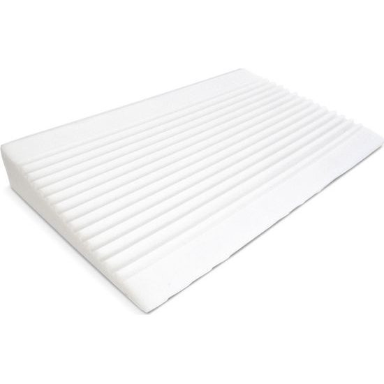 Kojenecký polštář - klín Sensillo bílý Luxe s aloe vera 60x38 cm