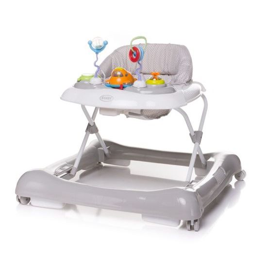 4Baby dětské vzdělávací chodítko 1Steeps šedé