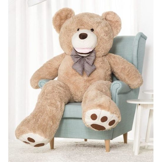 Plyšový medvěd Maty 160 cm béžový