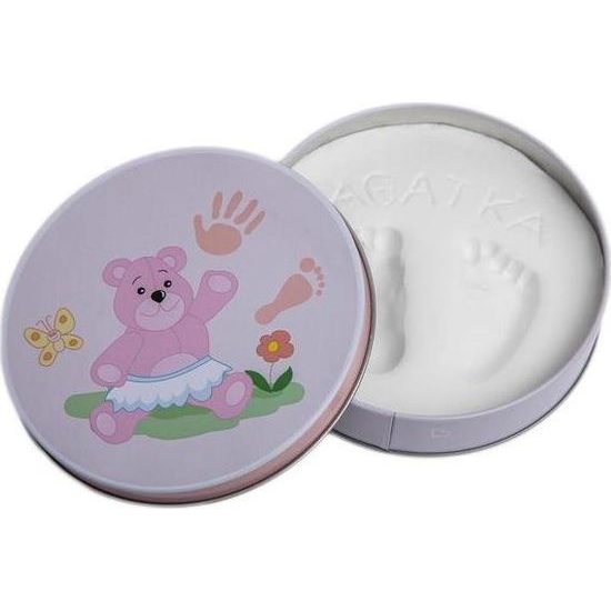 Sada na otisk dětské ručky - růžová