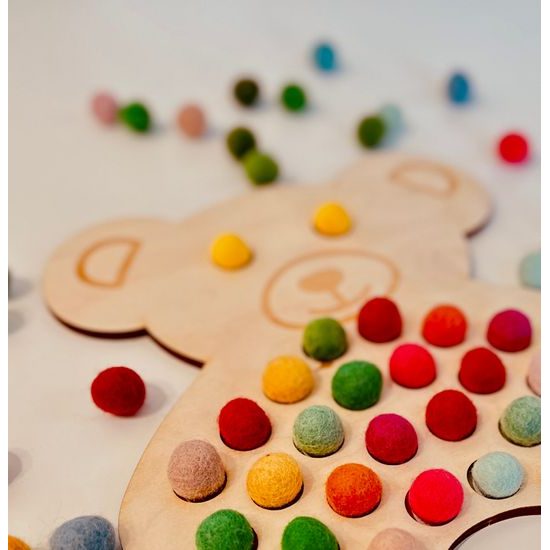 Vkládacie motorické zvieratko - medveď