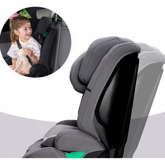 Autosedačka Kinderkraft SAFETY FIX 2023 i-SIZE 9-36kg šedá
