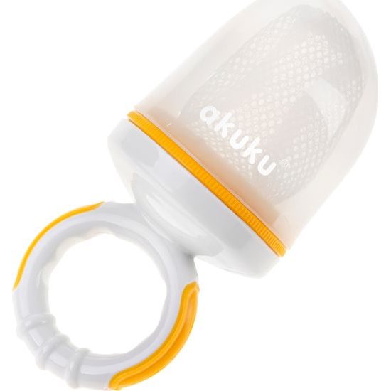 Dětská krmící síťka na potraviny Akuku oranžová 1ks