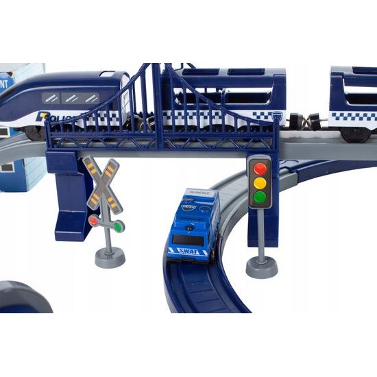 Doris policejní vláčkodráha na baterie 92 dílků Police Train